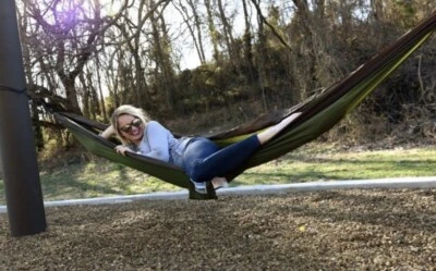 New w/Tag 1 Person Travel Hammock with Tree Friendly Straps Included Easy Set Up - Image 1 of 4
