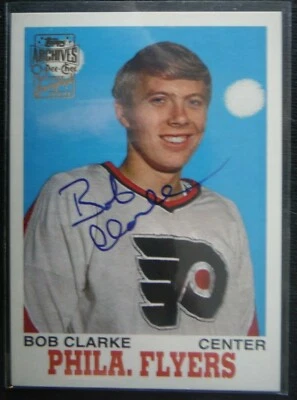 2001-02 Topps Archives AUTO Rookie ** BOBBY CLARKE ** SP! Philadelphia 2002 OPC - Image 1 of 2