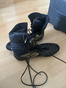 Adidas Tygun Boxschuhe Gr. 48 UK 12 1/2 Originals Gold schwarz Boxen Thai Gym - Bild 1 von 7