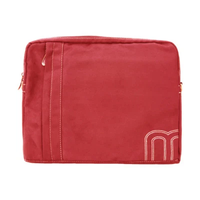 Funda para portátil miim de gamuza sintética dorada suave de 13 pulgadas (roja) con correa para el hombro Foto 1 de 4