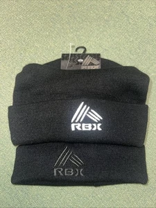 Reebok Logo Adult Cuffed Winter Knit Hat Cap Pack Of 2 - New With Tags - Picture 1 of 6