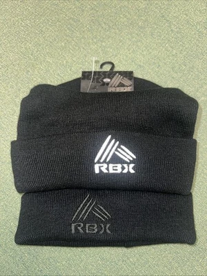 Reebok Logo Adulto Puño Invierno Tejido Sombrero Gorra Paquete De 2 - Nuevo Con Etiquetas Foto 1 de 4