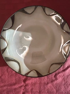 Collectible Decorative Plate Pier 1 Imports Stoneware China 11" Wave - Picture 1 of 2