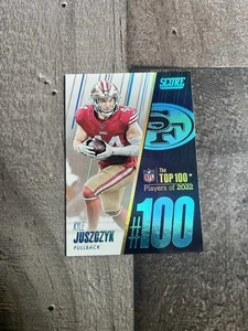 2023 Panini Score Top 100 Kyle Juszczyk SSP inserto #97 San Francisco 49ers - Imagen 1 de 2