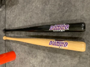 2 Mini Bates Arizona Diamond Backs Natural y Negro Coopersburg Sports 2000 - Imagen 1 de 6