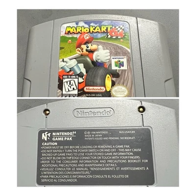 Mario Kart 64 Nintendo 64 N64 Authentic Tested Retro Classic Game Cart - Image 1 of 4
