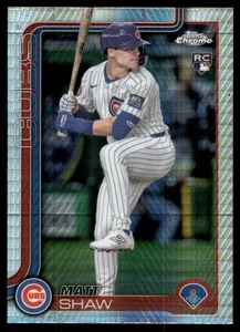 2025 Topps cromo mate Shaw refractor prisma radiocontrol #219 Chicago Cubs - Imagen 1 de 2