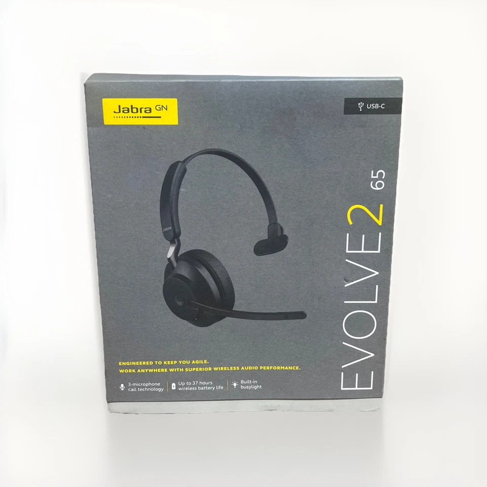 Jabra Evolve2 65 UC Wireless Headset  Mono-Black–USB-C - Image 1 of 1