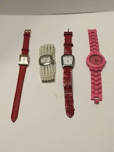 Ladies Wrist Watch Lot Qty 4 Need Batteries One Nine West 3 Unknown Manufacturer - Picture 1 of 9