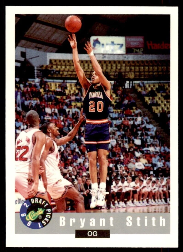 1992-93 Classic Draft Picks Bryant Stith . Virginia Cavaliers #19 - Image 1 of 2