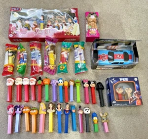 Collection of Pez Dispensers & Sets 27 Used, Snow White Set, Richard Petty's Car - Picture 1 of 9