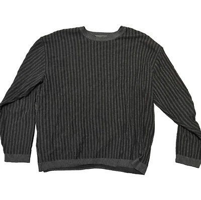 Peruvian Connection sweater XL Black and gray Sweater  top long sleeves - Image 1 of 4