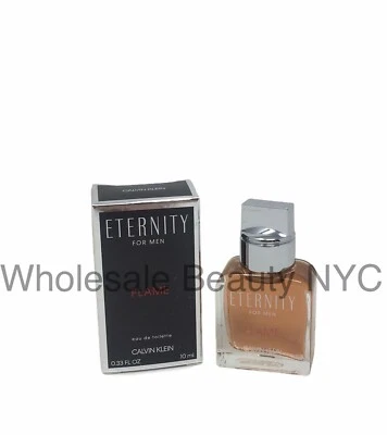 Eternity Flame for Men de Calvin Klein Eau de Toilette Splash .33 OZ/10 ml -NUEVO EN CAJA- Foto 1 de 2