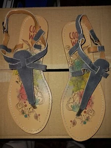 Chanclas Coolway Mujer Azul, con Correa Cierre Plana Suela Talla EU-39 España - Imagen 1 de 8