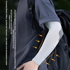 Cooling Arm Sleeves UV Sun Protection Cover For Outdoor Running. Cycling C1F2 - Picture 1 of 17