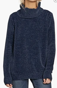 Volcom Cozy On Over Chenille Turtleneck Sweater Size Medium - Picture 1 of 14