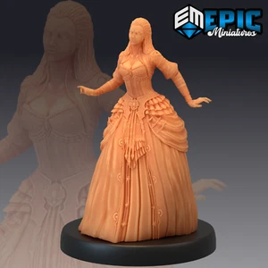 6K Resin 32mm Epic Miniatures Vampire Lady Walking (Medium) for D&D, Role-Play - Picture 1 of 1