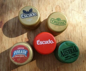 5 PET CAP BEER FROM CHILE - Picture 1 of 1