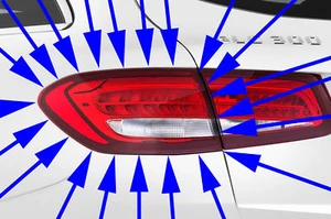 MERCEDES-BENZ GLC-CLASS LEFT OUTER TAILLIGHT REAR LAMP NEW GLC300 GENUINE OEM - Picture 1 of 2