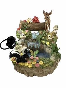 Walt Disney Bambi & Klopfer Skulptur Wasserfall Brunnen Sammlerstück selten *LESEN - Bild 1 von 9