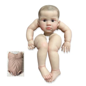 24Inch Painted Reborn Baby Doll Kit Newborn Dolls Cloth Body Vinyl Birthday Gift - Bild 1 von 3