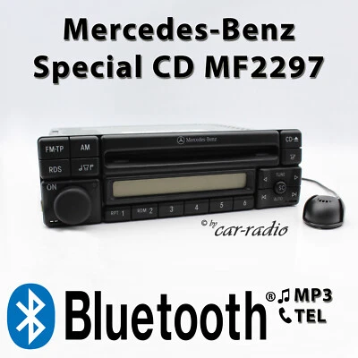 Mercedes Special MF2297 Bluetooth MP3 Radio mit Mikrofon zum Freisprechen CD-R - Bild 1 von 4