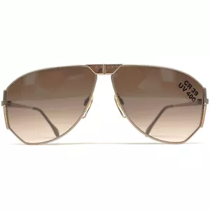 NOS vintage JAGUAR 715 sunglasses - RARE - 1980s Italy - Large - Gold / Brown - Bild 1 von 11