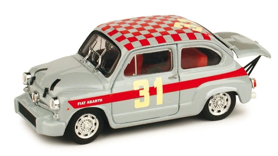 Brumm FIAT ABARTH 1000 N.31 CORSA UFFICIALE ABARTH 1966 LEO CELLA 1:43 - Immagine 1 di 1