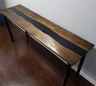 48" x 15" Epoxy Resin Console Table Top Unique Home Decor Accent Piece - Image 1 of 4