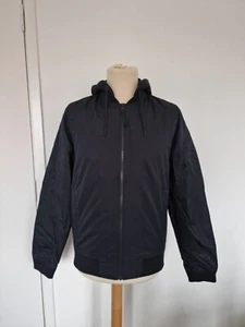 Hollister Mens Lightweight Hooded Bomber Jacket. Medium. Black. New With Tags - Picture 1 of 12