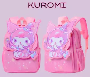 Sanrio Kuromi Girls Backpack Fairy Pink Galaxy 3D Design Premium Kids School Bag - Picture 1 of 20