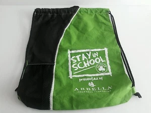 Gemline"Stay In School" Eco Drawstring Backpack A1 - Picture 1 of 6