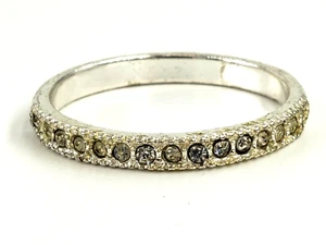 Sterling Silver Ring Size 10 Womens Ladys Thin Band Promise Anniversary Stacking - Picture 1 of 10