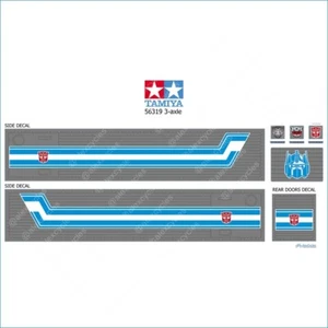 TRANSFORMERS Tamiya 1/14 Scale 56302 56319 Reefer Box Trailer Decals Stickers - Picture 1 of 13