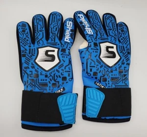 Shield Goalkeeper Gloves - Junior Protron - Size 8 - Blue and Black - Picture 1 of 7