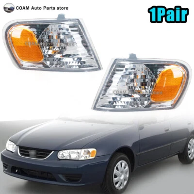 Luz de señal de giro delantera 2 piezas para Toyota Corolla 2001-2002 Foto 1 de 4