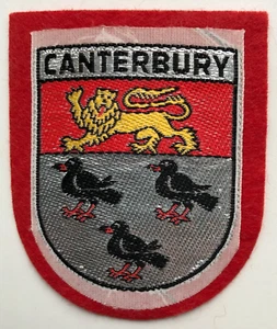 Canterbury Kent Wappen Wappen Nähen auf Stoff Patch Abzeichen - Bild 1 von 1