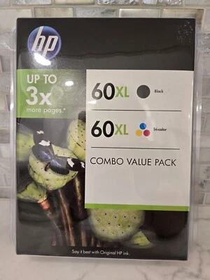 *NIP* HP 60XL Combo Value Pack 60 XL (FJ) - Image 1 of 4