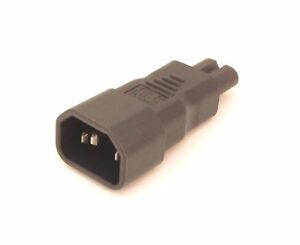 C7 adaptor (figure 8) F8 to IEC adaptor ideal for use with existing mains cord
