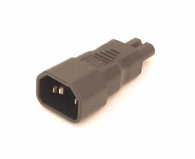 C7 adaptor (figure 8) F8 to IEC adaptor ideal for use with existing mains cord - Image 1 of 2