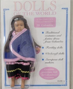 Dolls of World #39 feine Porzellanpuppe im kolumbianischen Vintage Kostüm Magazin - Bild 1 von 6