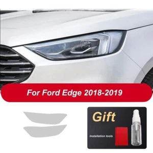 Película precortada de faros transparente para Ford Edge 2018-2019 pegatina de vinilo envolvente - Imagen 1 de 9