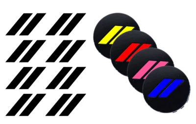 Calcomanía adhesiva de tapa central de rueda para Charger Challenger 2017 2018 2019 2020 Foto 1 de 2