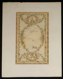 Anton Seder Litografía Art Nouveau 1897 Naturalistas Decoraciones Pinturas 9 - Imagen 1 de 1