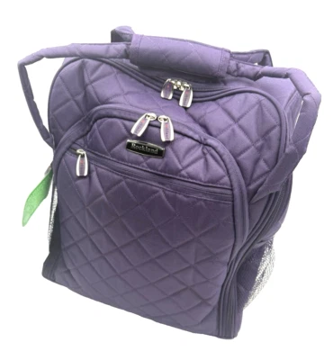 Rockland Melrose Upright Wheeled Underseater Carry-On Luggage, Purple, 15-Inch - Image 1 of 4