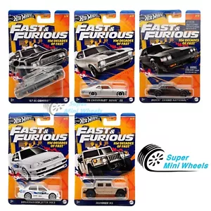 Hot Wheels 2024 Fast & Furious HW Decades of Fast 5 Cars Set - Picture 1 of 7