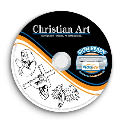 SIGN READY VECTOR ART CHRISTIAN-RELIGIOUS-JESUS CLIPART IMAGES-VECTOR CLIP ART-VINYL CUTTER PLOTTER CD