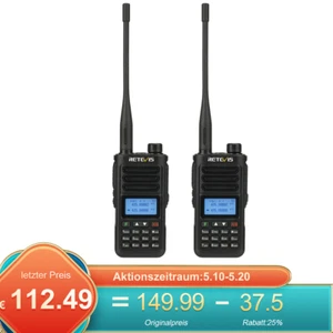 Retevis RA89 Walkie Talkie Dualband VHF/UHF IP68 wasserdicht Zwei-Wege-Funkgerät - Bild 1 von 18
