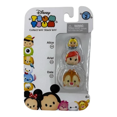 Tsum Tsum серия 2 (3 упаковки): большой Dale средний Ariel и маленький Alice - Изображение 1 из 2