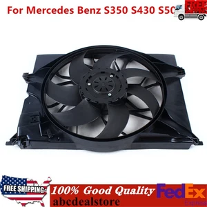 Radiator Cooling Fan Assembly For Mercedes Benz S550 Base Sedan 2006-2013 600W! - Picture 1 of 9